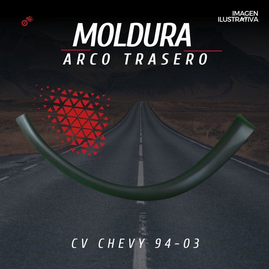 Moldura Arco Salpicadera Delantera Chevrolet Chevy 94-03