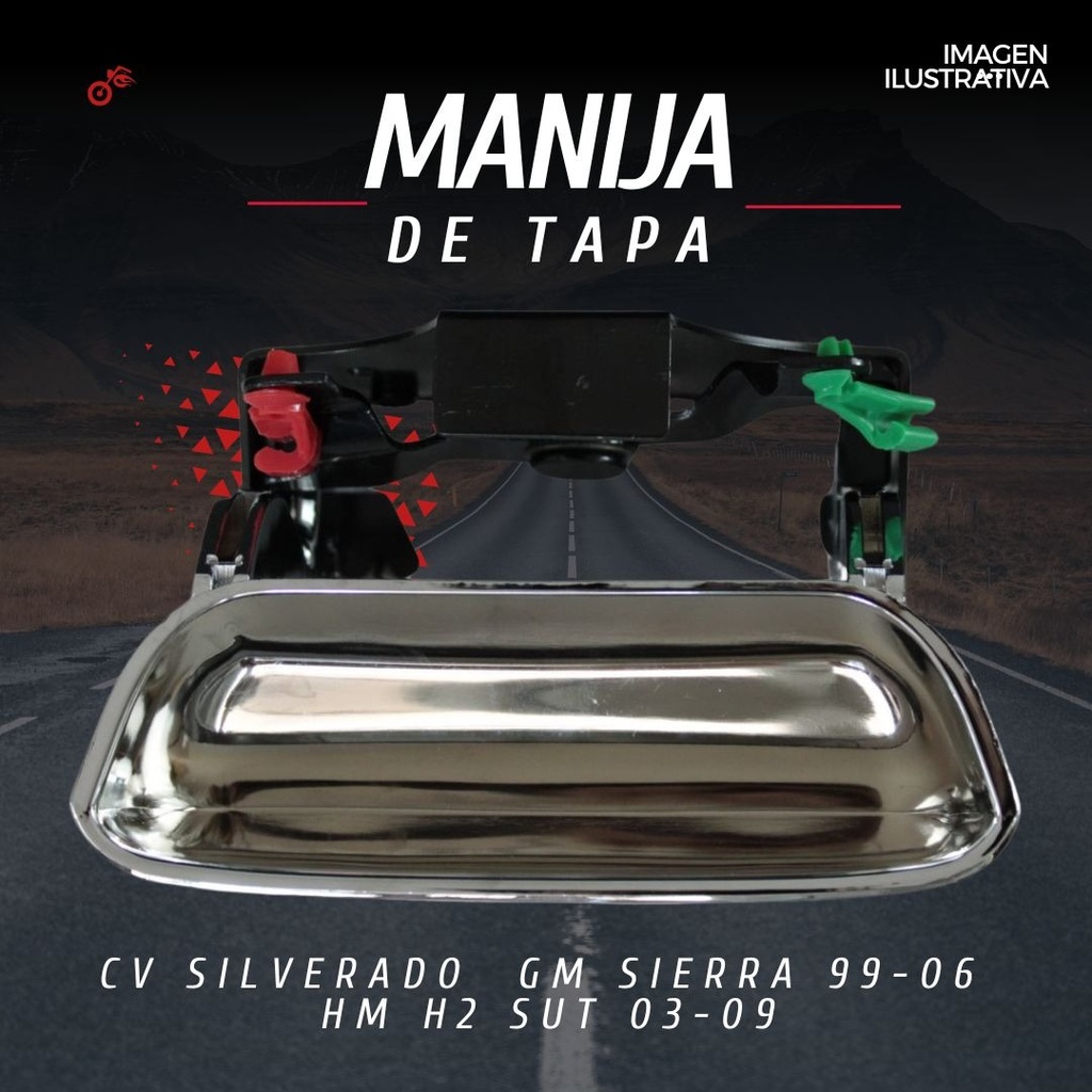 Manija Tapa Cv Silverado/ Custom/ Sierra 99-06 Cromada