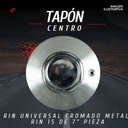 Tapon Rin Universal Cromado Metalico R-15 De 7 