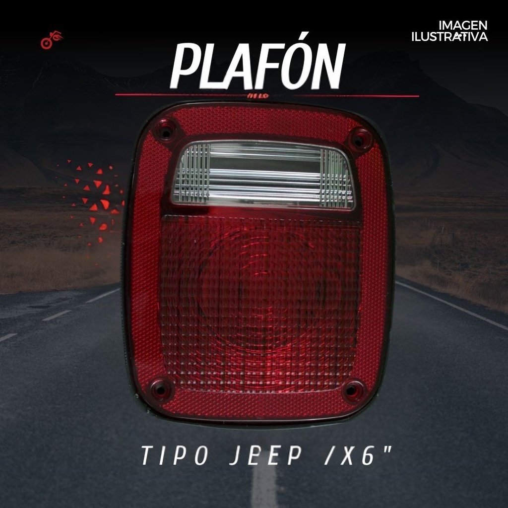Plafón Tipo Jeep 7x6 Rectangular