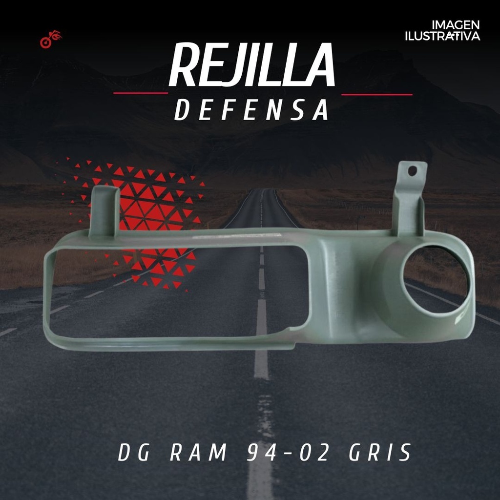 Rejilla Defensa Dodge Ram 94-02 G2 Gris