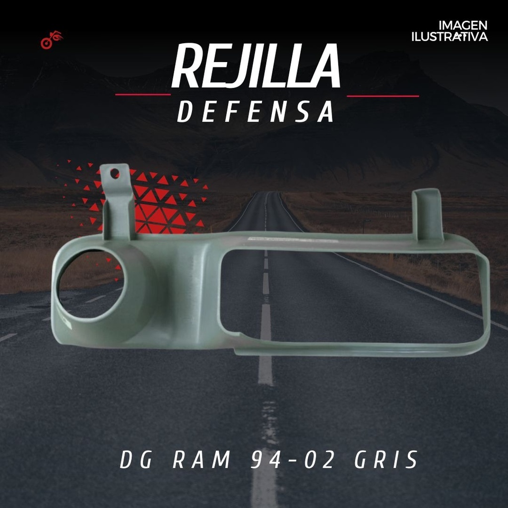 Rejilla Defensa Dodge Ram 94-02 G2 Gris