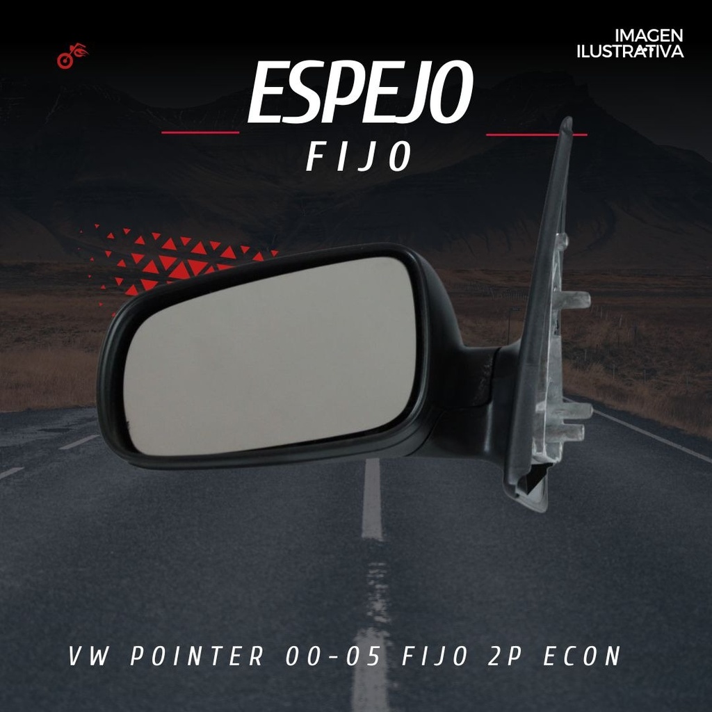 Espejo Izquierdo Fijo Para Volkswagen Pointer 2000-2005