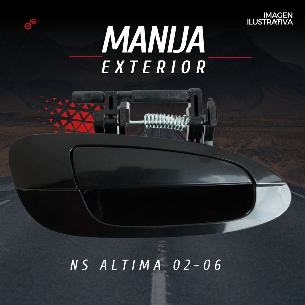 Manija Exterior Derecha Delantera Para Nissan Altima 02-06