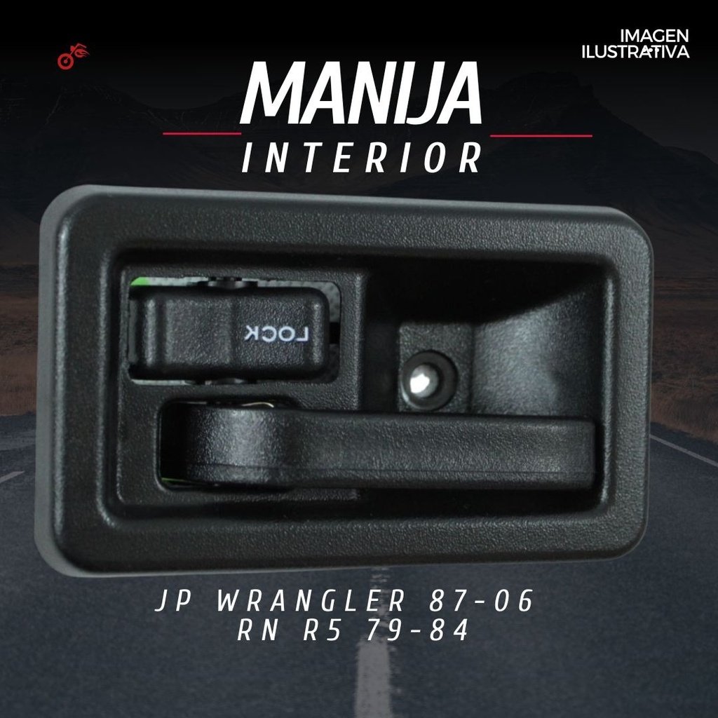 Manija Interior Jeep Wrangler 87-06/renault R5 79-84