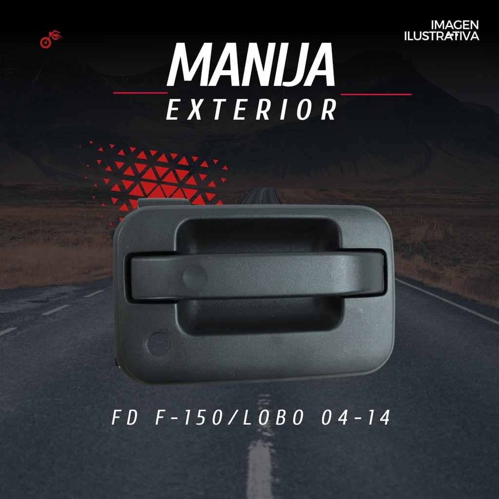 Manija Exterior Ford F-150/lobo 2004-2014 C/hoyo Para Llave