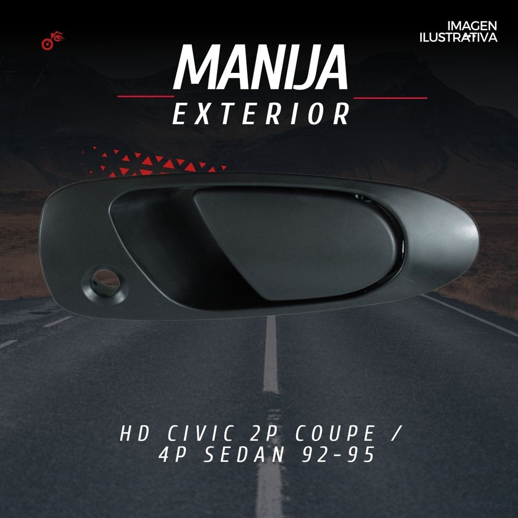 Manija Exterior Honda Civic 2p Coupe / 4p Sedan 92-95