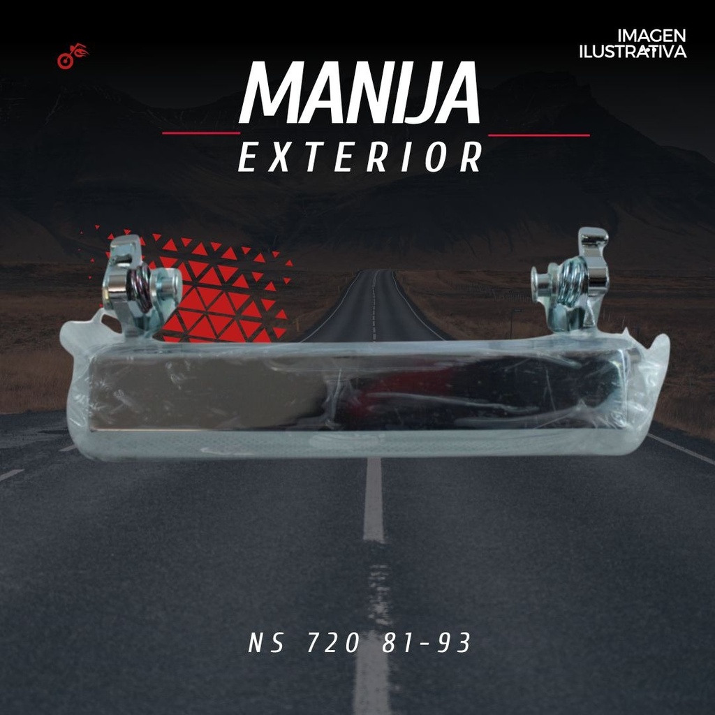 Manija Exterior Nissan 720 81-93 Cromado Derecha