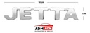Emblema Letrero Jetta A4 1999-2005 Cromo