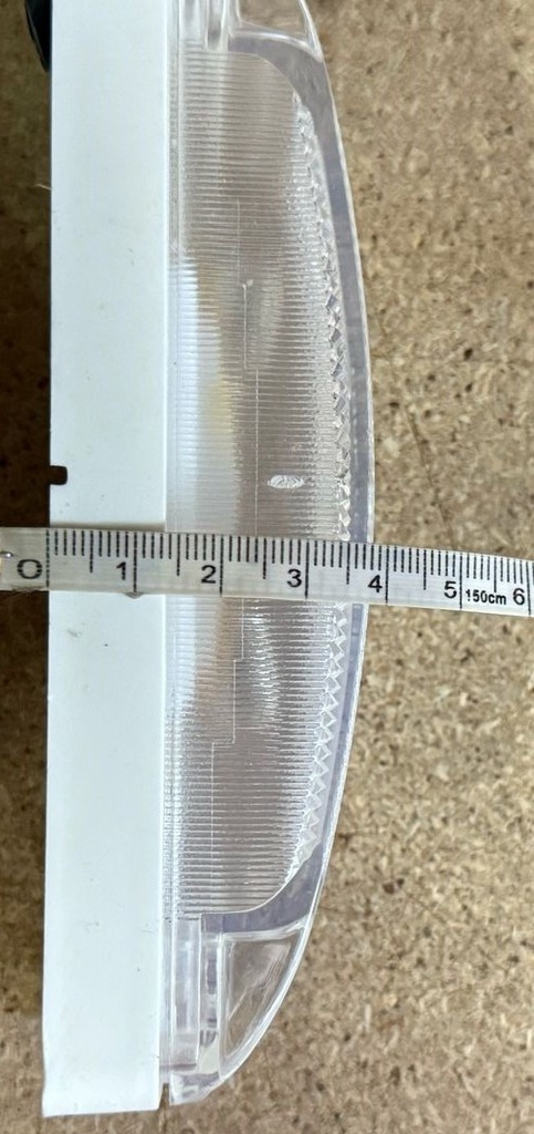Plafon Tipo Record 2x6  Cristal Linea Pesada C/foco