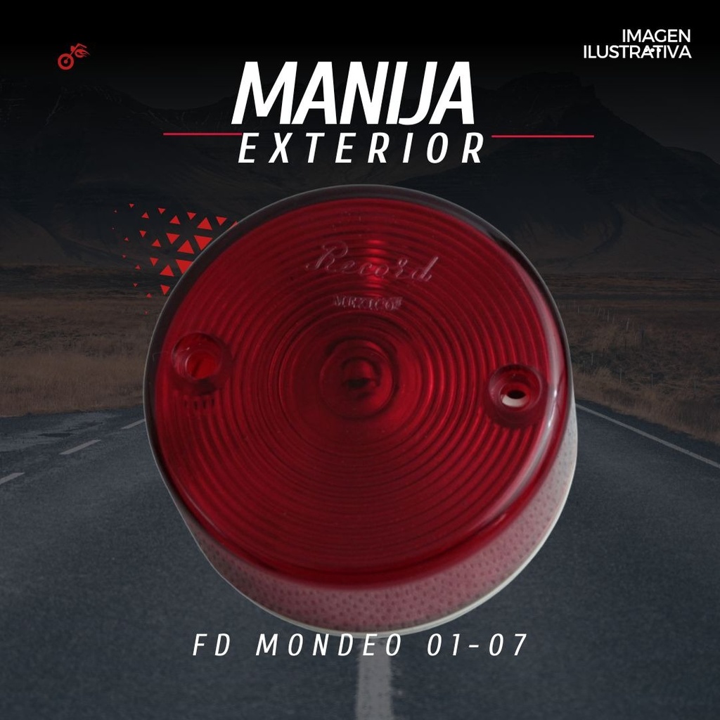 Plafón Truck Lite Con Tornillos 2.5  Rojo