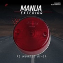 Plafón Truck Lite Con Tornillos 2.5  Rojo