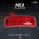 Mica Plafón Aerodinámico Ámbar/rojo