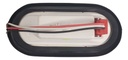 Plafón Embutido Oval Hule 10 Leds Fijo Ámbar