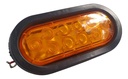 Plafón Embutido Oval Hule 10 Leds Fijo Ámbar