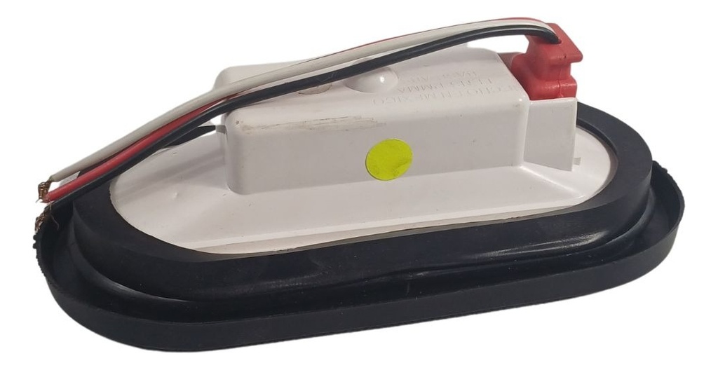 Plafón Embutido Oval Hule 10 Leds Fijo Ámbar