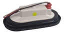 Plafón Embutido Oval Hule 10 Leds Fijo Ámbar