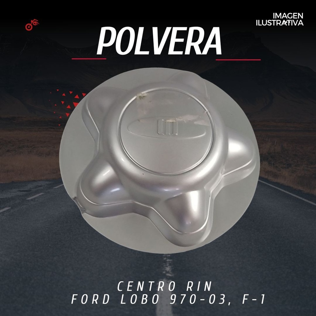 Polvera Centro Rin Ford Lobo 970-03, F-150 97-09 Plástico 1p