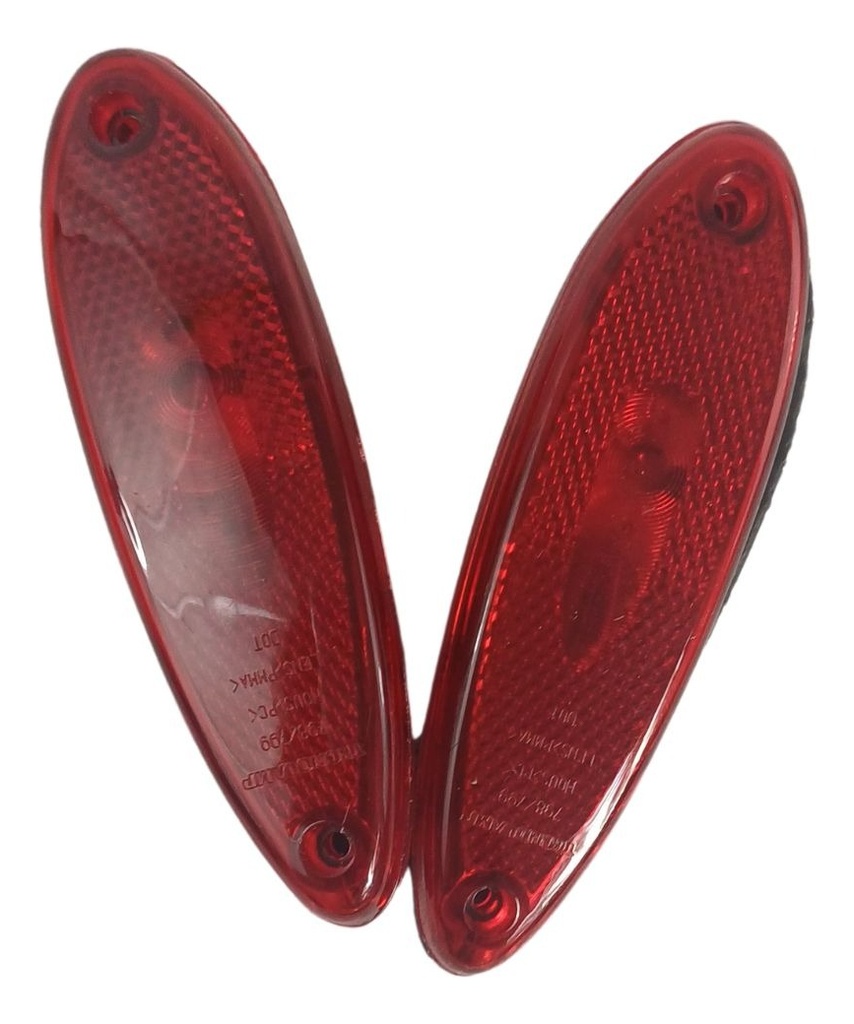 Plafon Charal 3 Led 24v Rojo 5x1.5  Universal 2 Piezas