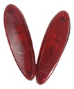 Plafon Charal 3 Led 24v Rojo 5x1.5  Universal 2 Piezas