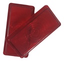 Plafon Mica 5x10.5cm  Rectangular Rojo 2 Piezas Dir