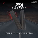 Pisa Alfombra Tsuru Ill Trasero Negro 2 Piezas