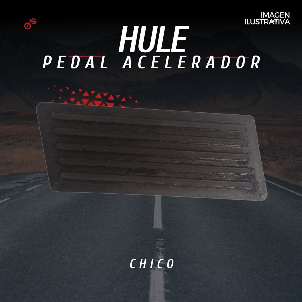 Hule Para  Pedal Acelerador  Chico 13x5 Cm Universal