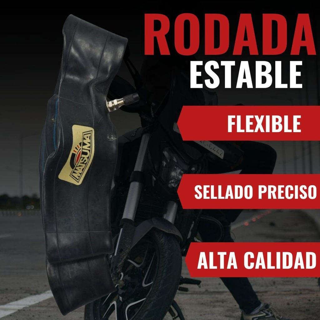 Cámara Para Motocicleta 2.75-14 Valvula Tr4 Matsuma