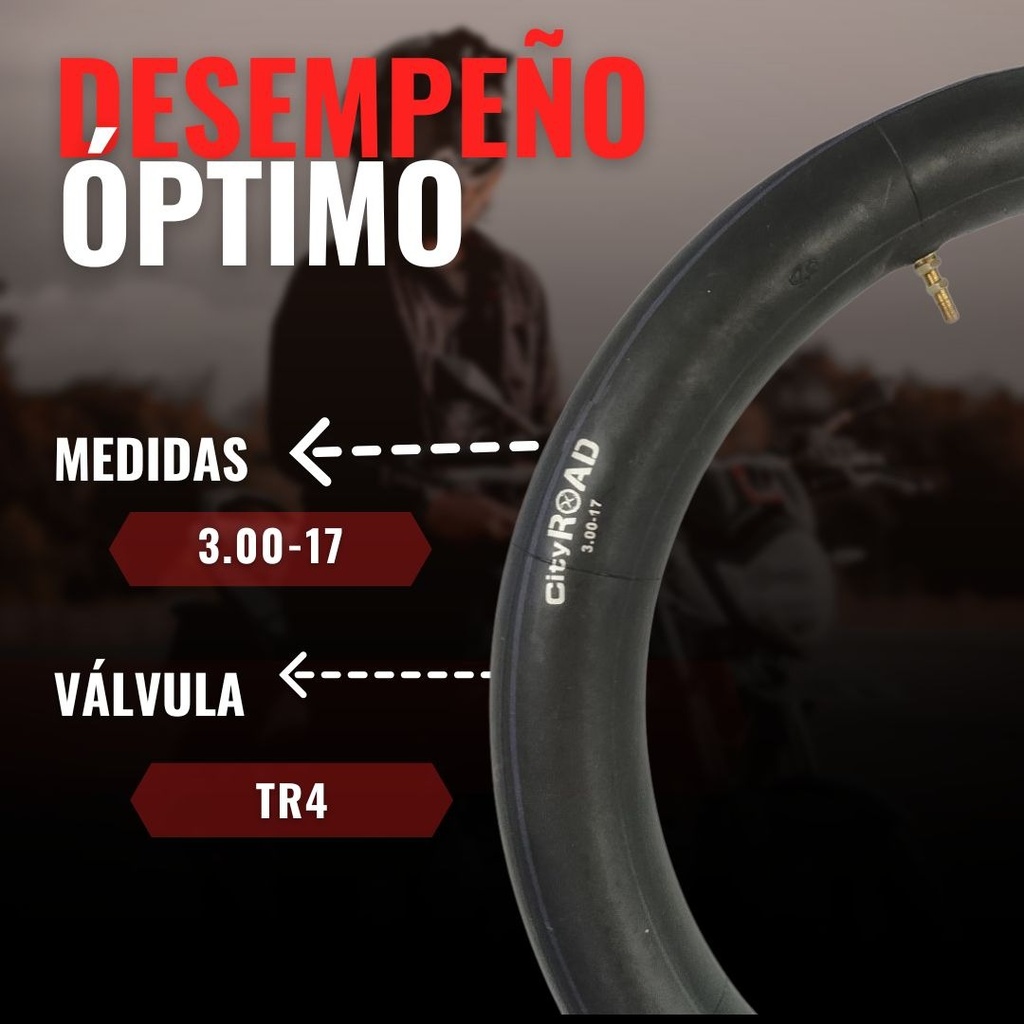 Cámara City Road 3.00-17 125fl, 125fl Gps Tr4