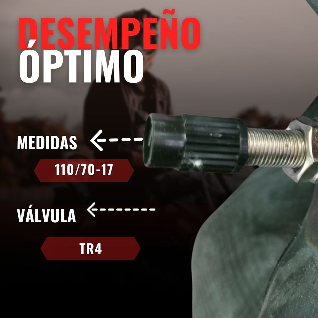 Cámara 110/70-17 Dm150, Bs250 Italika Original Tr4