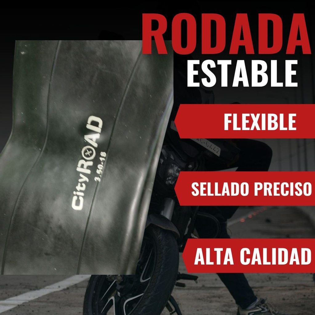 Cámara Moto City Road 3.50-18 All Brand Válvula  Tr4