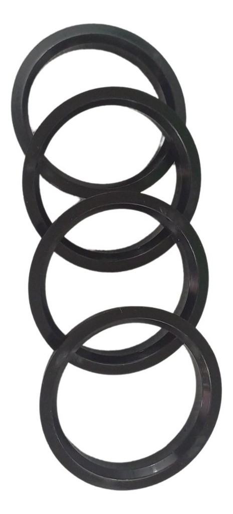 Centrador Rin Negro Plástico  4 Pzs 67.1 X 56.6