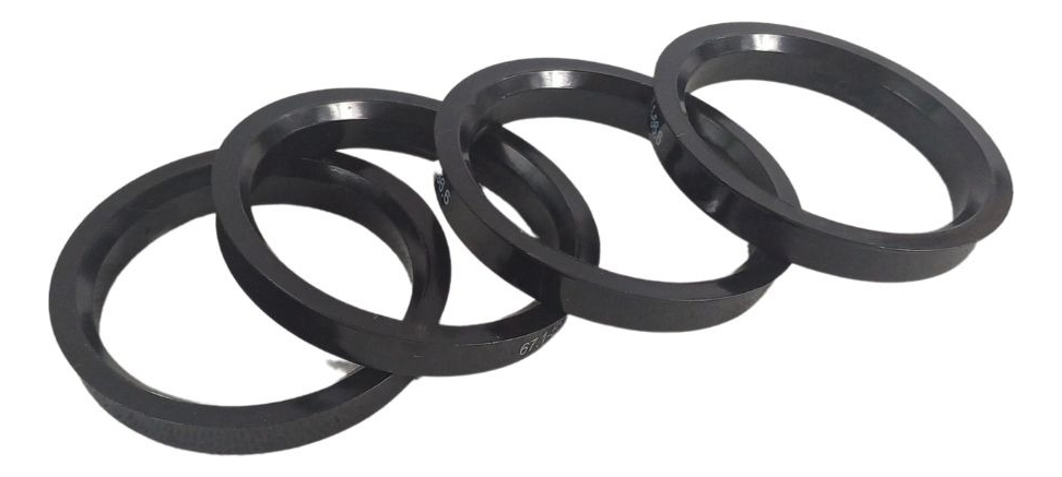 Centrador Rin Negro Plástico  4 Pzs 67.1 X 56.6