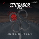 Centrador Rin Negro Plástico  4 Pzs 67.1 X 56.6