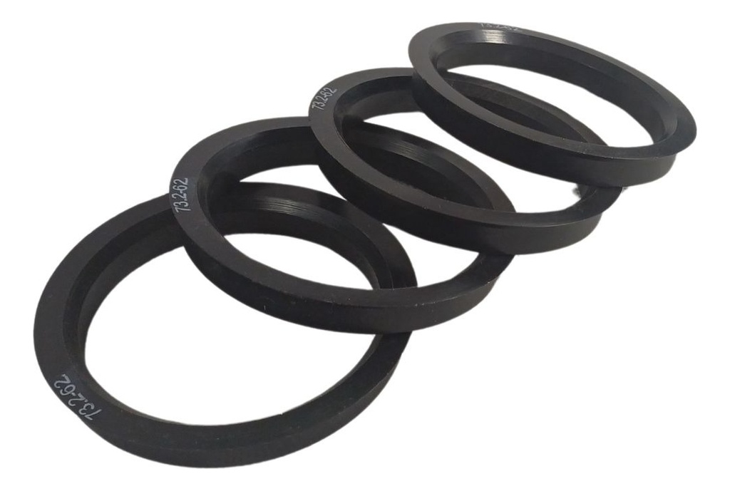 Centrador Rin Negro Plastico (73.2 X 62) 4 Pzs