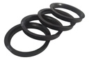Centrador Rin Negro Plastico (73.2 X 62) 4 Pzs
