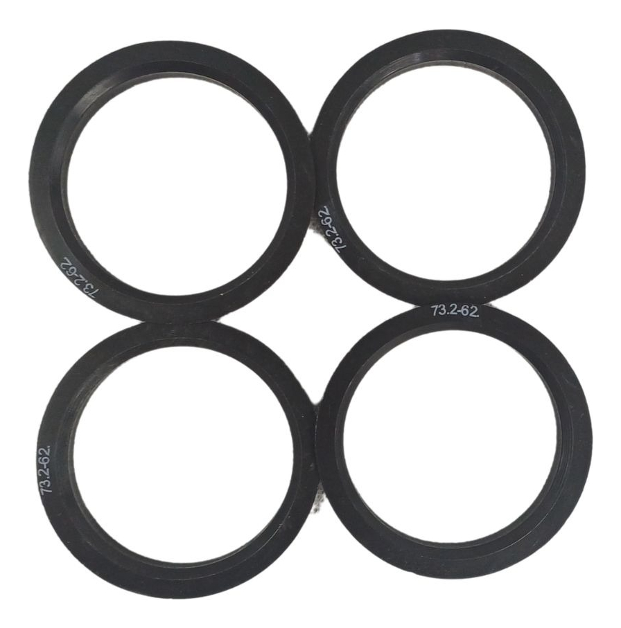 Centrador Rin Negro Plastico (73.2 X 62) 4 Pzs