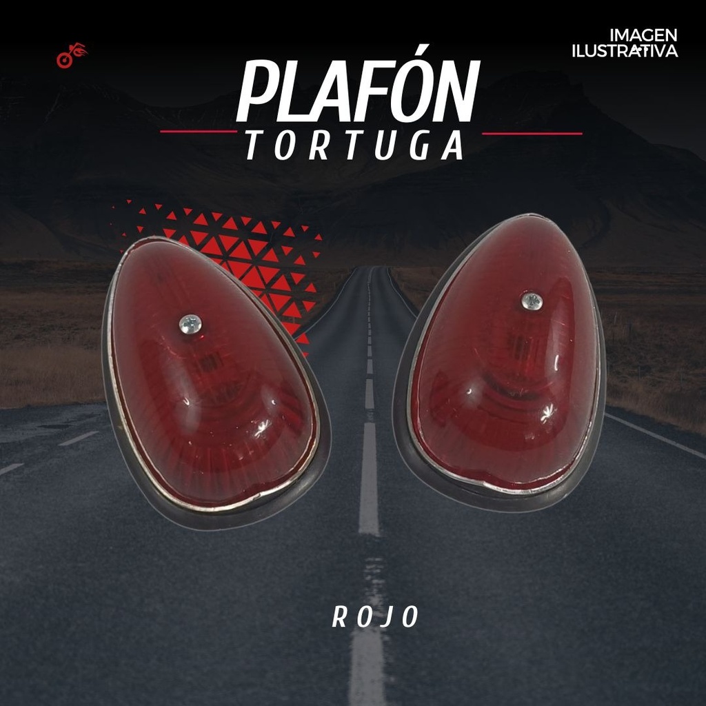 Plafon Tortuga 4x2.03  Ambar Y  Rojo