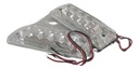 Plafon Lateral Mica Cristal 4 Leds 2 Piezas
