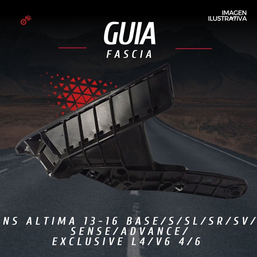 Guia Fascia Del Nissan Altima 2013,2014,2015 Y 2016