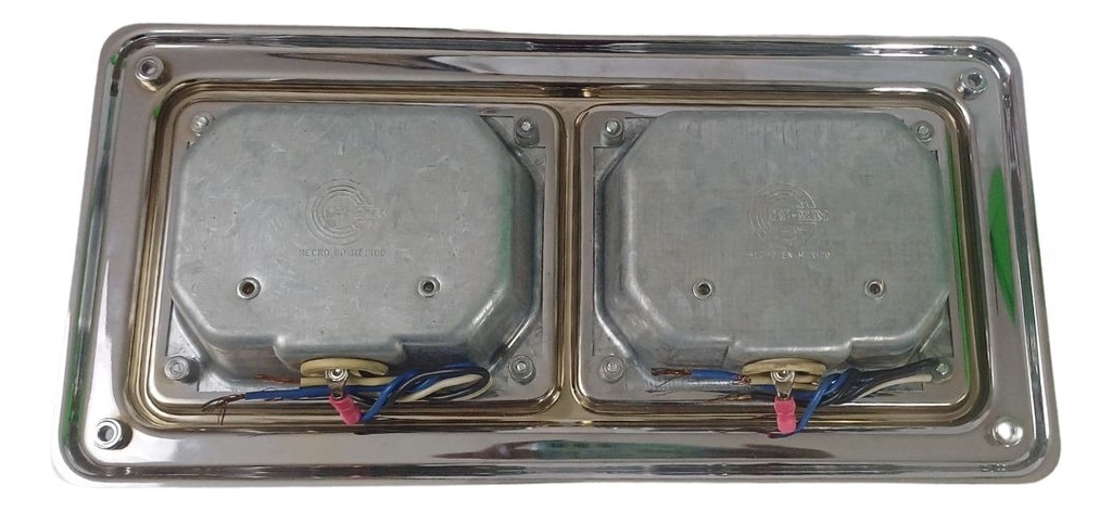 Plafon Universal Embutido Doble Rojo