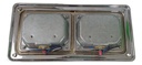 Plafon Universal Embutido Doble Rojo