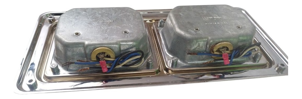 Plafon Universal Embutido Doble Rojo