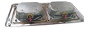 Plafon Universal Embutido Doble Rojo