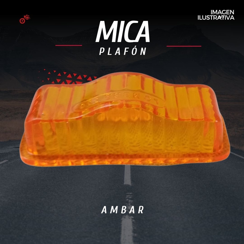 Mica Plafon Lamparita Ambar O Roja
