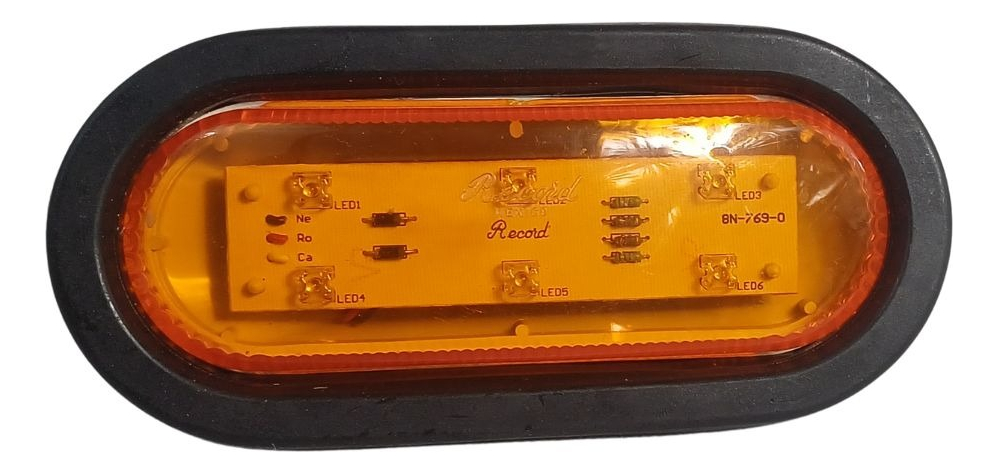 Plafon Embutido Ovalado 6 Leds Record Lateral