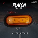 Plafon Embutido Ovalado 6 Leds Record Lateral