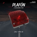 Plafon Cuadro 2x2  Rojo