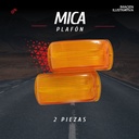 Mica Plafón Blindado  Ámbar 2 Piezas