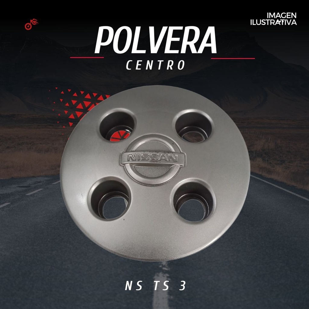 Polvera Centro Rin Ns Ts 3 Griz Pza